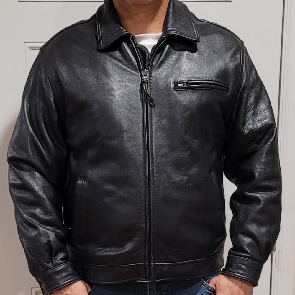 Mems leather jacket